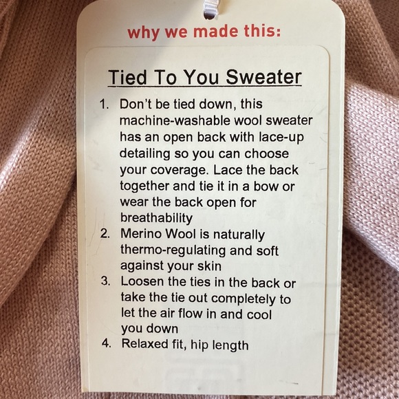 Lululemon NWT sweater size 6 (medium) baby pink - Picture 3 of 3